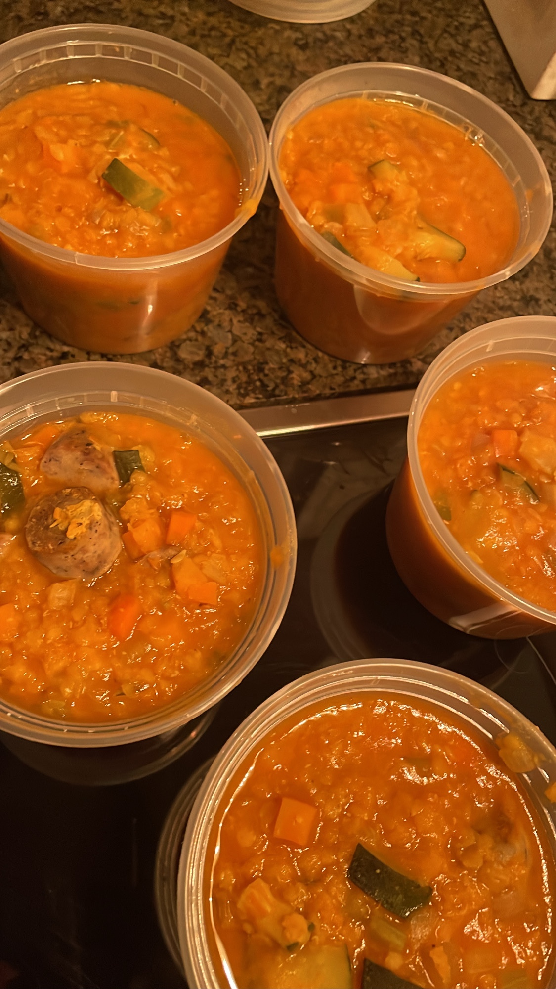 Easy red lentil soup