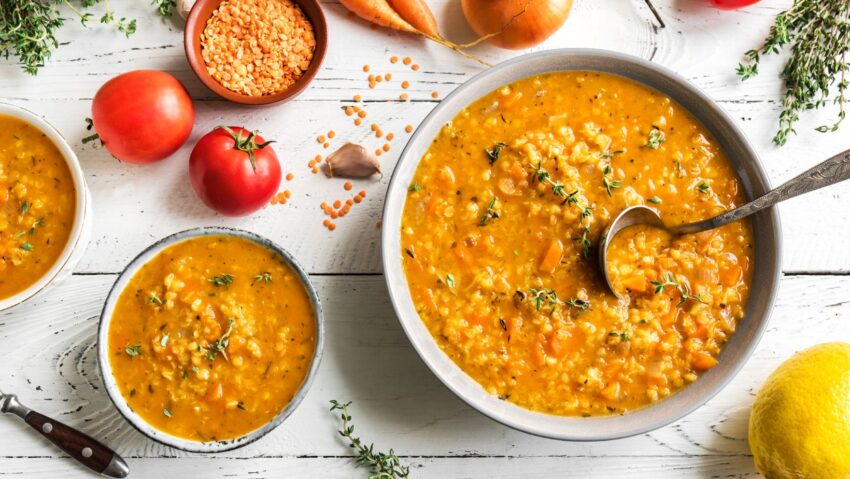 Red lentil soup