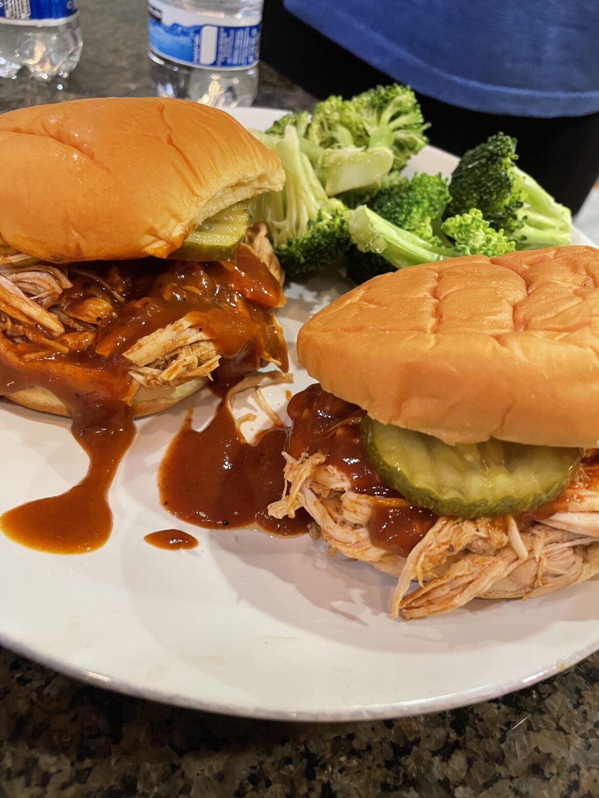 Slow Cooker Three ingredient BBQ Pulled Chicken Hack