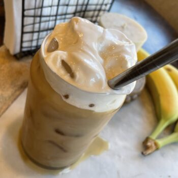 iced coffee with cold foam