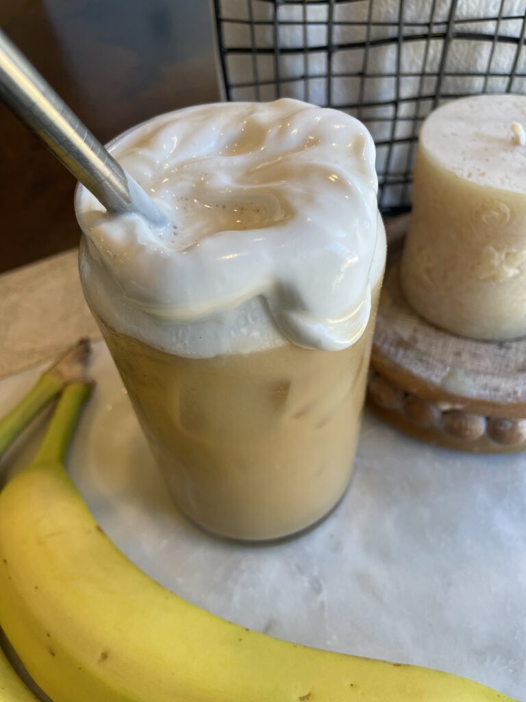 vegan diy cold foam iced coffee
