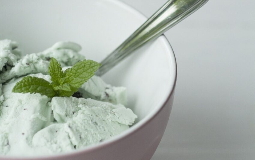 chocolate, mint, ice cream